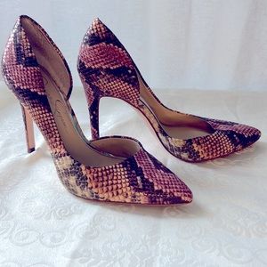 Snakeskin heels